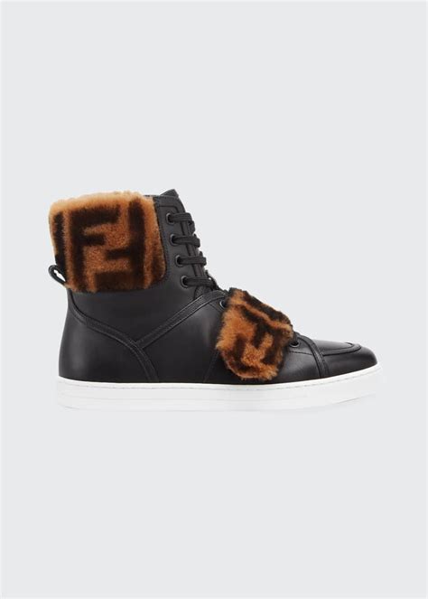 fendi sneakers 2022|Fendi shearling sneakers.